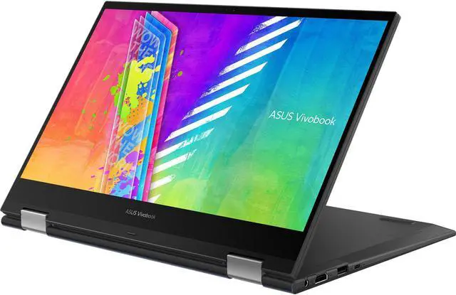 Alt view image 5 of 18 - Asus Vivobook Go 14 Flip J1400 J1400KA-DS04T 14" Touchscreen Convertible Notebook - Full HD - 1980 x 1080 - Intel Celeron N4500 Dual-core (2 Core) 1.10 GHz - 4 GB Total RAM - 4 GB On-board Memory