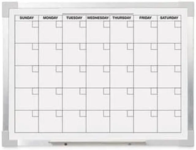 Alt view image 9 of 11 - Aluminum Magnetic Calendar Bd 18x24 Framed