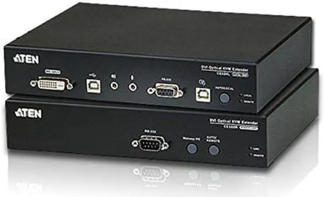 Alt view image 4 of 14 - ATEN Long Distance DVI Optical KVM Extender-TAA Compliant