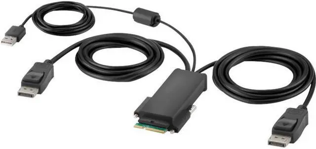 Alt view image 11 of 12 - Belkin Modular DP Dual Head Host Cable 6 Feet
