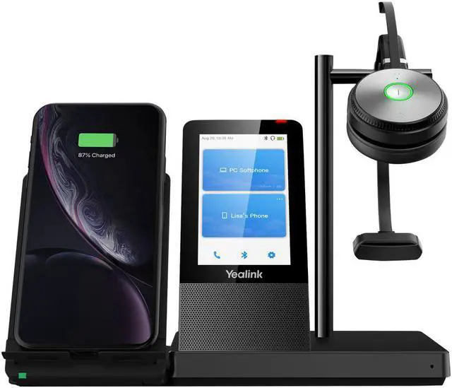 Alt view image 8 of 10 - Yealink WH66 Wireless Headset Bluetooth Headset with Microphone 1308007