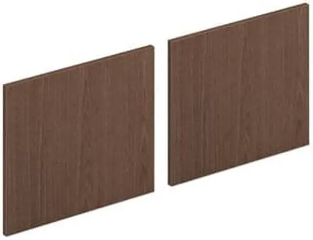 Alt view image 2 of 2 - Mod Laminate Doors for 72"W Mod Desk Hutch 17.86 x 14.82 Sepia Walnut 2/Carton HLPLDR72LMLSE1