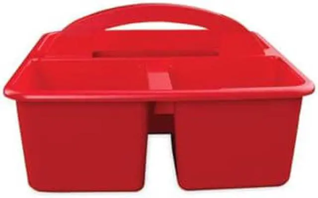 Alt view image 2 of 9 - Deflecto Antimicrobial Creativity Storage Caddy Red 39505RED