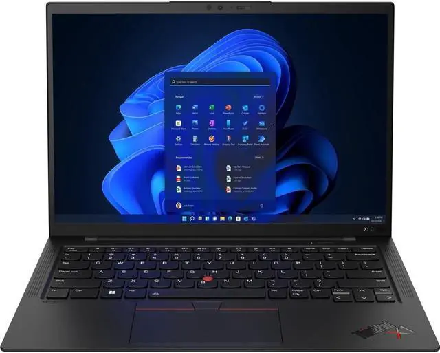 Alt view image 2 of 9 - Lenovo ThinkPad X1 Carbon Gen 10 21CB00C4US 14" Ultrabook - WUXGA - 1920 x 1200 - Intel Core i7 12th Gen i7-1255U Deca-core (10 Core) 1.70 GHz - Intel Evo Platform - 16 GB Total RAM - 16 GB On-bo