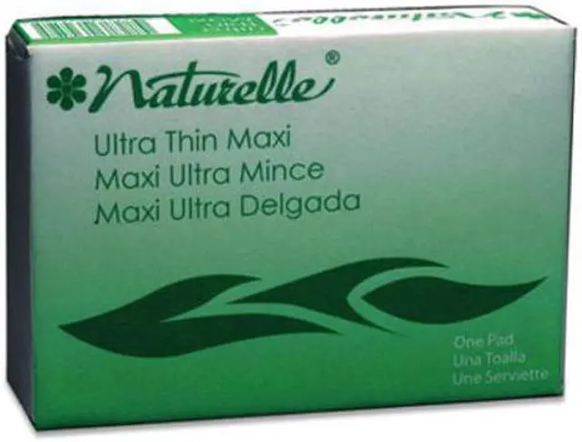 Alt view image 2 of 2 - Naturelle Maxi Pads #4 Ultra Thin with Wings 200 Individually Wrapped/Carton 25169798