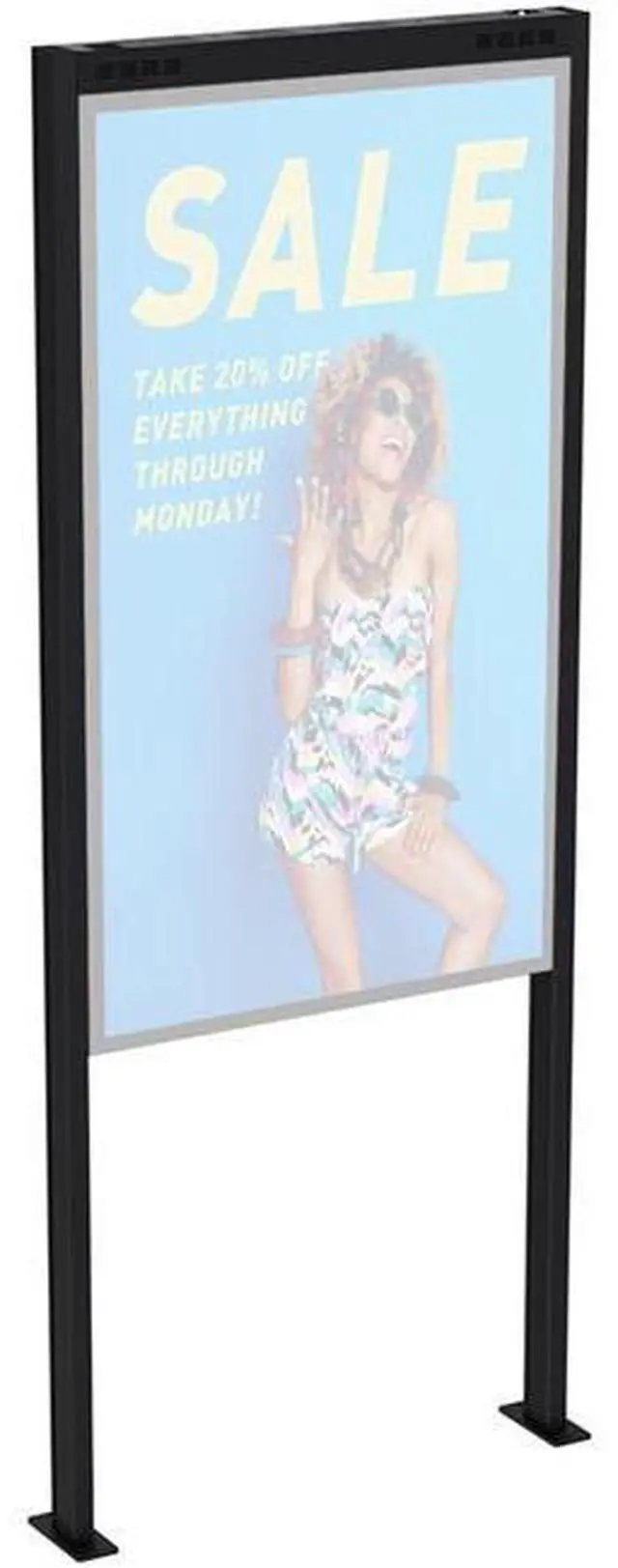 Alt view image 2 of 4 - Premier Mounts Ceiling/Floor Mount for Digital Signage Display PFCOMND