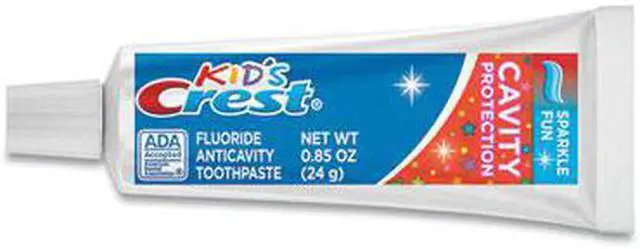 Alt view image 2 of 2 - Crest Kids' Sparkle Toothpaste Blue Bubblegum Flavor 0.85 oz 72/CT PGC40159