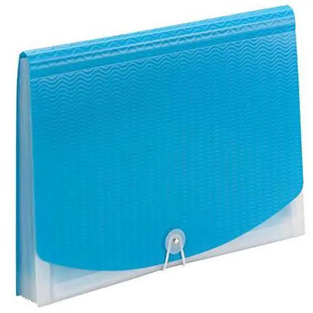 Alt view image 2 of 7 - Smead Poly Expanding File 12 Sections Letter Size Teal/Clear 70869