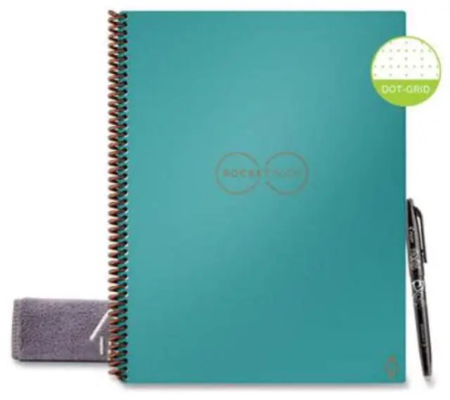 Alt view image 2 of 2 - Core Smart Notebook Dotted Rule Neptune Teal Cover 11x8.5 16 Sheets EVRLRCCCEFR