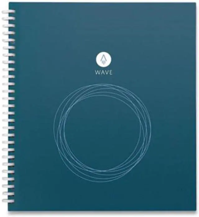Alt view image 2 of 2 - Wave Smart Reusable Notebook Dotted Rule Blue Cover 40 9.5 x 8.5 Sheets WAVSKA