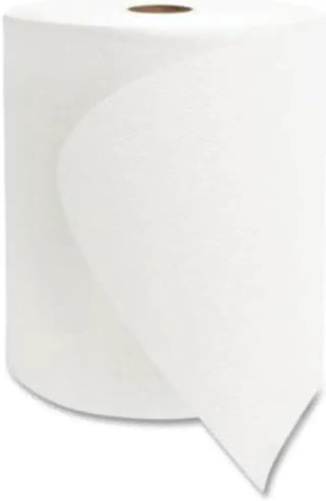 Alt view image 2 of 5 - Valay Universal TAD Roll Towels, 1-Ply, 8" x 600 ft, White, 6 Rolls/Carton