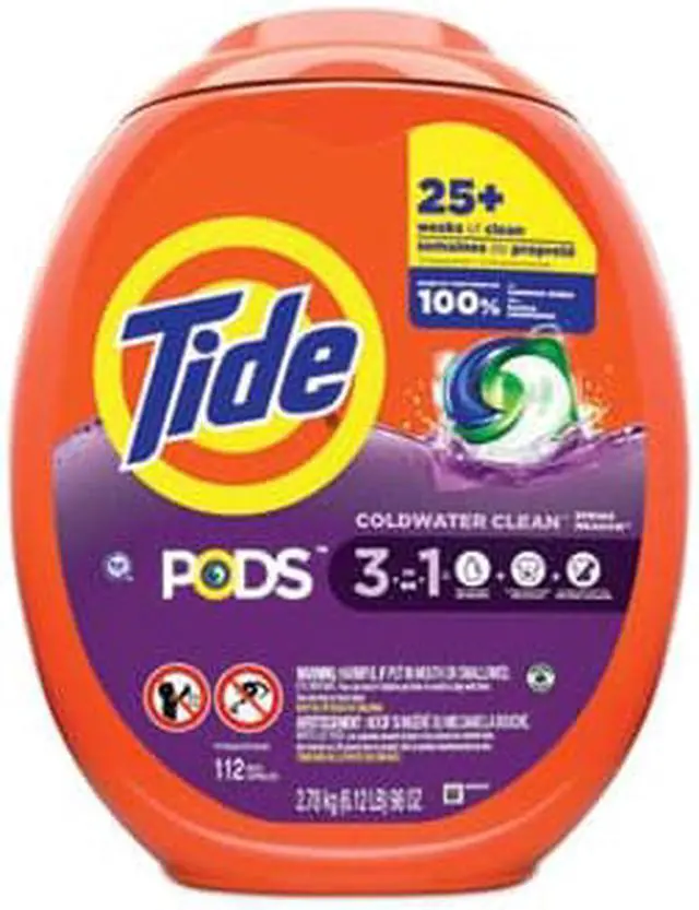Alt view image 2 of 2 - Tide Pods Spring Meadow 112 Pods/Tub 4 Tubs/Carton 03250