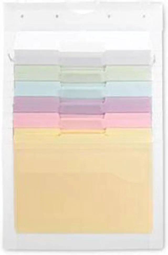 Alt view image 2 of 2 - Smead Cascading Wall Organizer 6 Sections Letter Pastel Colors 92064