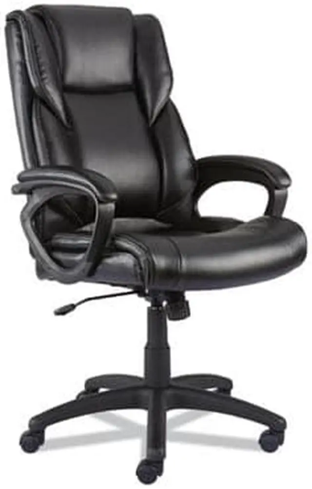 Alt view image 2 of 3 - Alera Brosna Series Mid-Back Task Chair Supports Up to 250 lb 18.15" to 21.77 Seat Height Black Seat/Back Black Base ALEBRN42B19