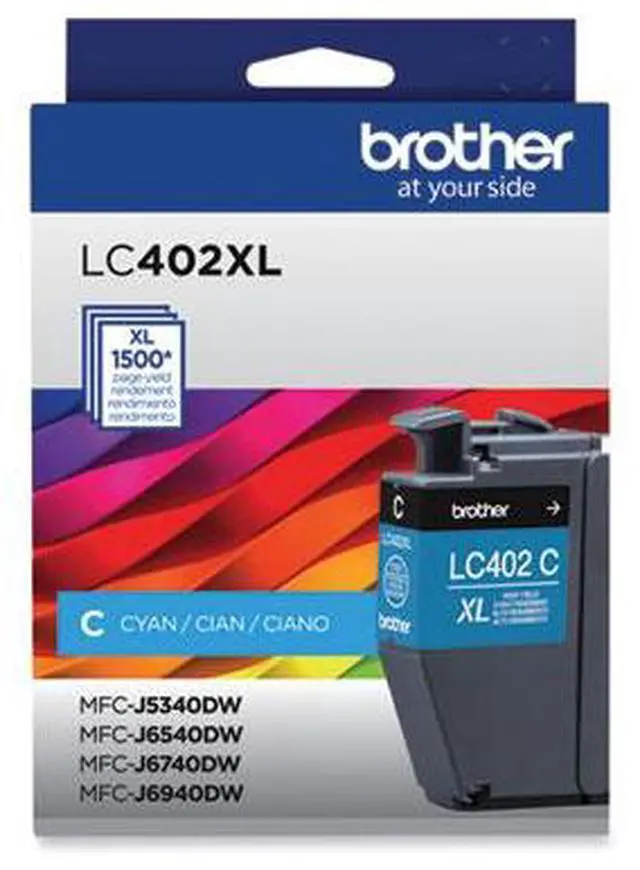 Alt view image 2 of 9 - Brother LC402XLCS High-Yield Ink 1500 Page-Yield Cyan