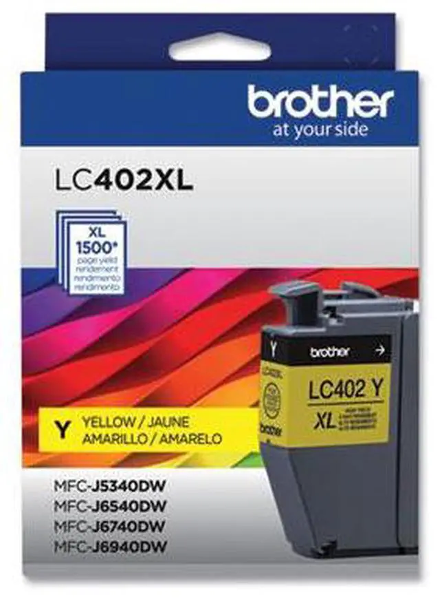 Alt view image 2 of 8 - Brother LC402XL Original High XL Yield Ink Cartridge Yellow LC402XLYS