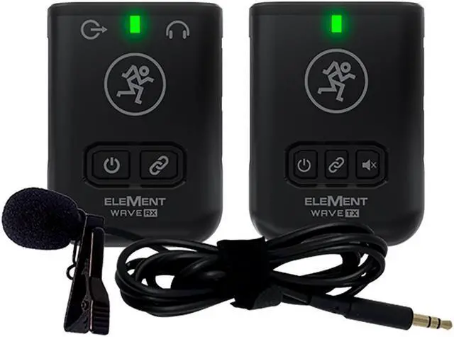 Alt view image 9 of 20 - Mackie EleMent Wave LAV Compact Digital Wireless Lavalier Microphone System for Cameras and Smartphones (2.4 GHz)