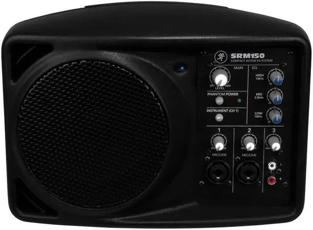 Alt view image 8 of 12 - Mackie SRM-150 5In Compact Active Pa System- Black Powered Full Range Speaker