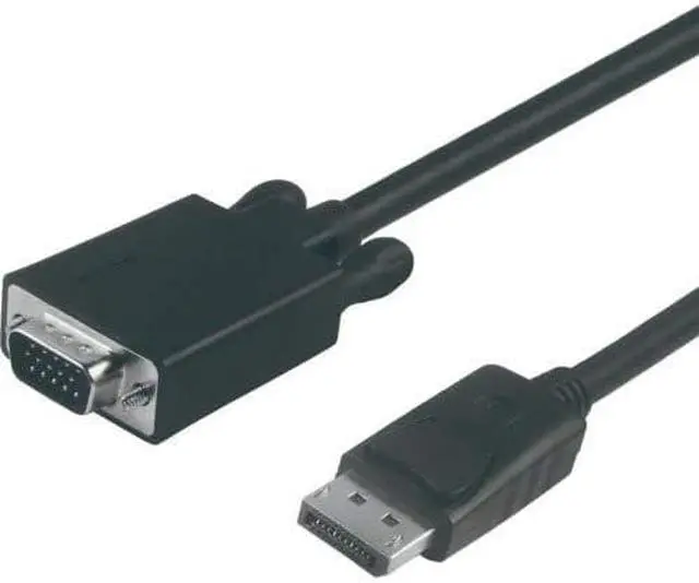 Alt view image 9 of 12 - VisionTek 901216 DisplayPort to VGA 6ft.(2 Meter) Cable (M/M)