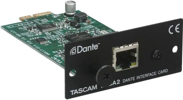 Alt view image 5 of 8 - Tascam IF-DA2 2-Channel Input/Output Dante Interface Card
