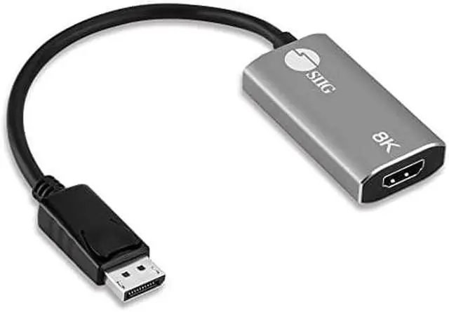 Alt view image 11 of 14 - SIIG DisplayPort 1.4 to HDMI Adapter 8K 60Hz Male to Female CB-DP2611-S1