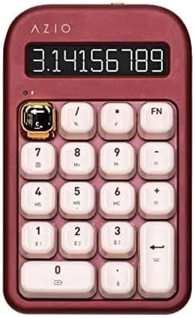 Alt view image 8 of 8 - AZIO IZO Wireless Blue Clicky Switch Number Pad Kayboard Baroque Rose IN106US