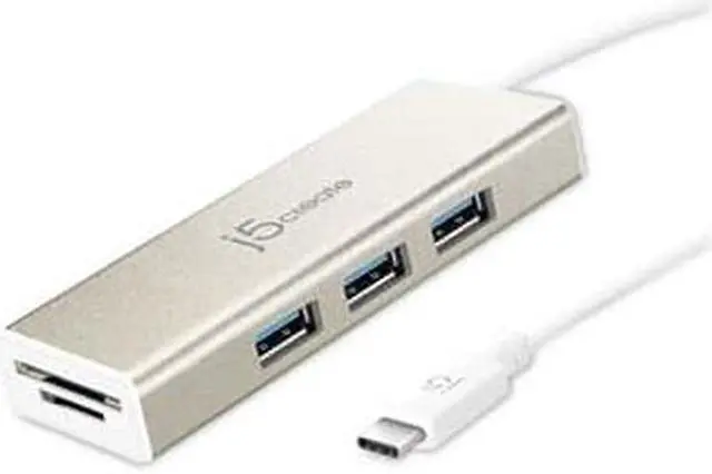 Alt view image 14 of 20 - j5create USB 3.1 Type-C 3-Port HUB with SD/Micro SD Card Reader