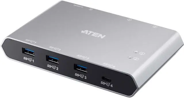 Alt view image 6 of 14 - ATEN 2-Port USB-C Gen 2 Sharing Switch with Power Pass-through US3342