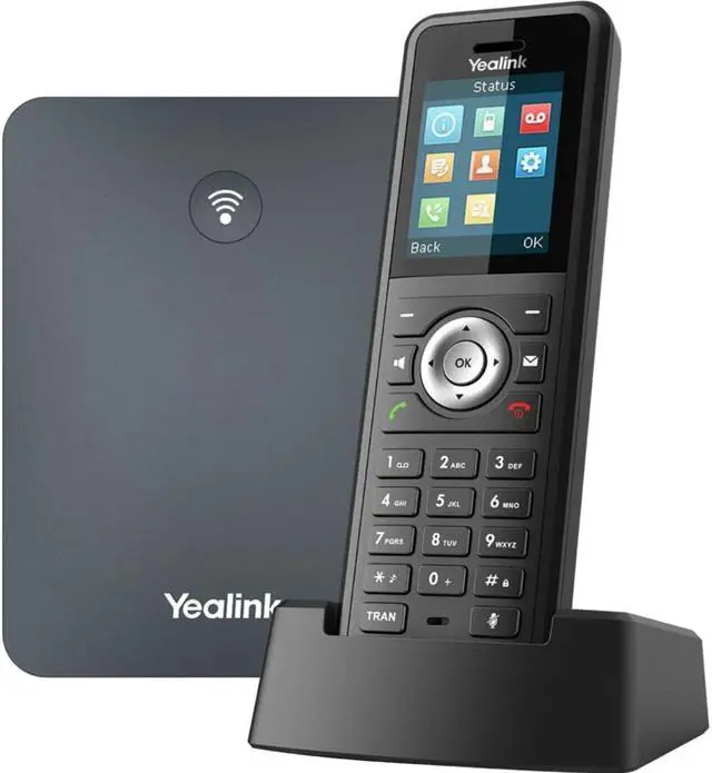 Alt view image 4 of 11 - Yealink W79P DECT IP Cordless Phone System Classic Gray