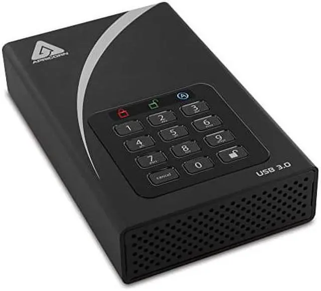 Alt view image 17 of 18 - Apricorn Aegis Padlock DT ADT-3PL256-12TB 12 TB Hard Drive - External - Desktop - TAA Compliant - USB 3.0 - 8 MB Buffer - Black - 256-bit Encryption Standard