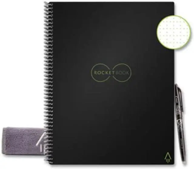 Alt view image 2 of 3 - Core Smart Notebook Dotted Rule Black Cover 16 11 x 8.5 Sheets EVRLRCAFR