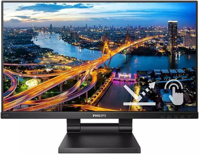 Alt view image 9 of 16 - Philips 242B1TC 23.8" LED Touchscreen Monitor - 16:9 - 4 ms GTG - 24" Class - Advanced In-Cell Touch (AIT) - 10 Point(s) Multi-touch Screen - 1920 x 1080 - Full HD - In-plane Switching (IPS)