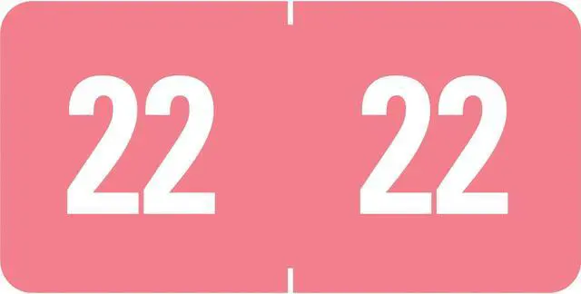 Alt view image 3 of 5 - Smead Yearly End Tab File Folder Labels for 2022 Pink