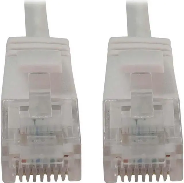 Main image of Tripp Lite Cat6a 10G Snagless Molded Slim UTP Ethernet Cable (RJ45 M/M), PoE, White, 5 ft. (1.5 m) - 5 ft Category 6a Network Cable for Network Device, Server, Switch, Router, Hub, Printer, Computer,