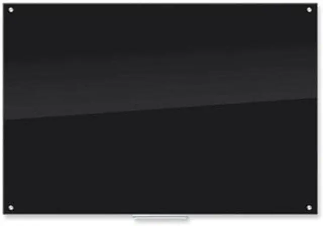 Alt view image 2 of 7 - U Brands Glass Dry Erase Board 70 x 47 Inches Black Surface Frameless 173U00-01