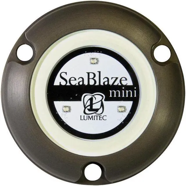Alt view image 6 of 7 - Lumitec SeaBlaze Mini - Underwater Light - Pair - Brushed Finish - B... [101246]
