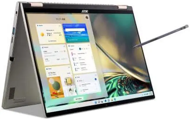 Alt view image 7 of 7 - Acer Spin 5 Intel Evo Convertible Laptop | 14" 2560 x 1600 IPS Touch (425nit & 100% sRGB) | Intel Core i7-1260P | 16GB LPDDR5 | 1TB SSD | Killer WiFi 6E | Active Stylus | Windows 11 | SP514-51N-70LZ