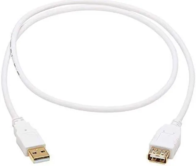 Alt view image 4 of 9 - Tripp Lite U024AB-003-WH 3 ft. White Safe-IT USB-A Antibacterial Extension Cable (M/F), USB 2.0, White, 3 ft. (0.91 m)