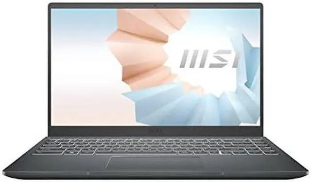 Alt view image 3 of 4 - MSI Modern 14 Modern 14 B11MOU-1212 14" Notebook - Full HD - 1920 x 1080 - Intel Core i3 11th Gen i3-1115G4 Dual-core (2 Core) 3 GHz - 8 GB Total RAM - 128 GB SSD - Carbon Gray - Intel Chip - Win