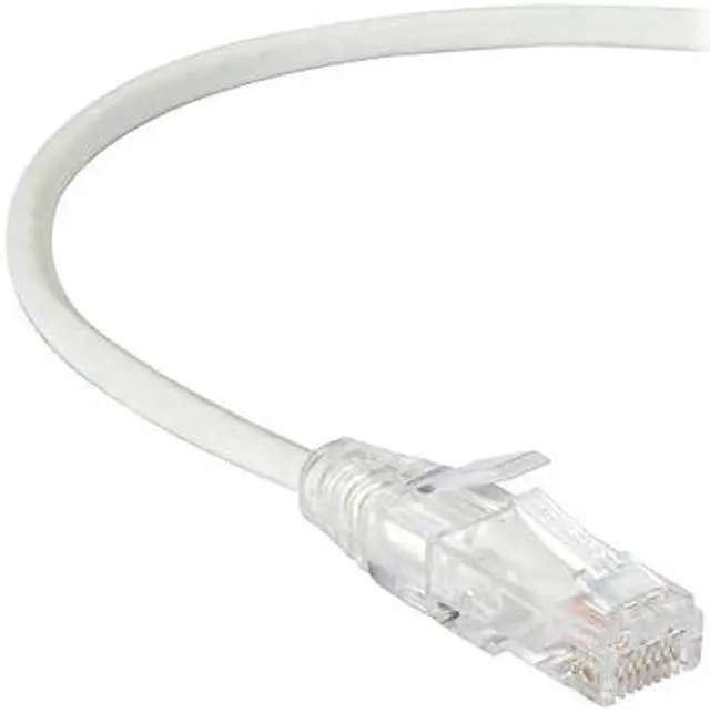 Alt view image 6 of 9 - Black Box C6PC28-WH-05 CAT6 250-MHz 28-AWG Stranded Ethernet Patch Cable - Unshielded, PVC, Snagless Boot, White, 5 ft.