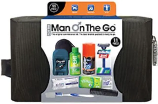 Alt view image 2 of 2 - Man On the Go 13 Piece Travel Kit