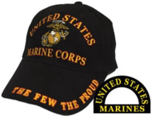 Alt view image 2 of 6 - The Few The Proud Marines Cap Black