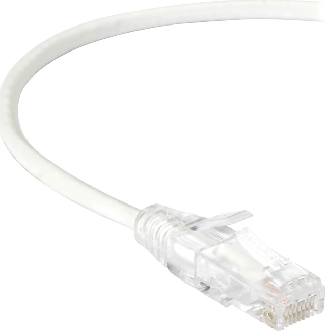 Alt view image 2 of 2 - black box c6apc28-wh-12 cat6a 500-mhz stranded ethernet patch cable - unshielded (utp), cm pvc, snagless