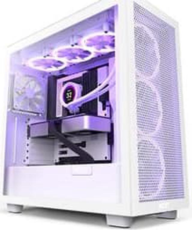 NeweggBusiness - NZXT H7 Flow Black - Mid-Tower Airflow PC Gaming Case -  Tempered Glass - Enhanced Cable Management - Water-Cooling Ready