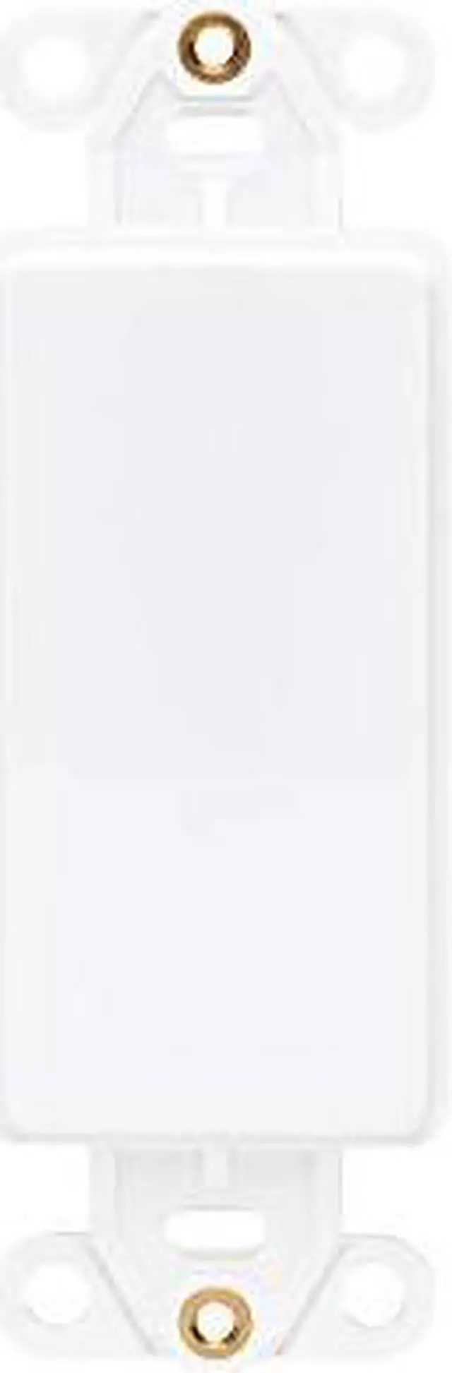Alt view image 7 of 13 - Tripp Lite N042D-100V-WH Center Plate Insert, Decora Style - Vertical, Blank