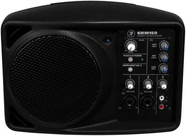 Alt view image 12 of 12 - Mackie SRM-150 5In Compact Active Pa System- Black Powered Full Range Speaker