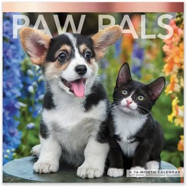 Alt view image 3 of 8 - 2023 Mead Paw Pals 12"" x 12"" Monthly Wall Calendar (LME2261023)