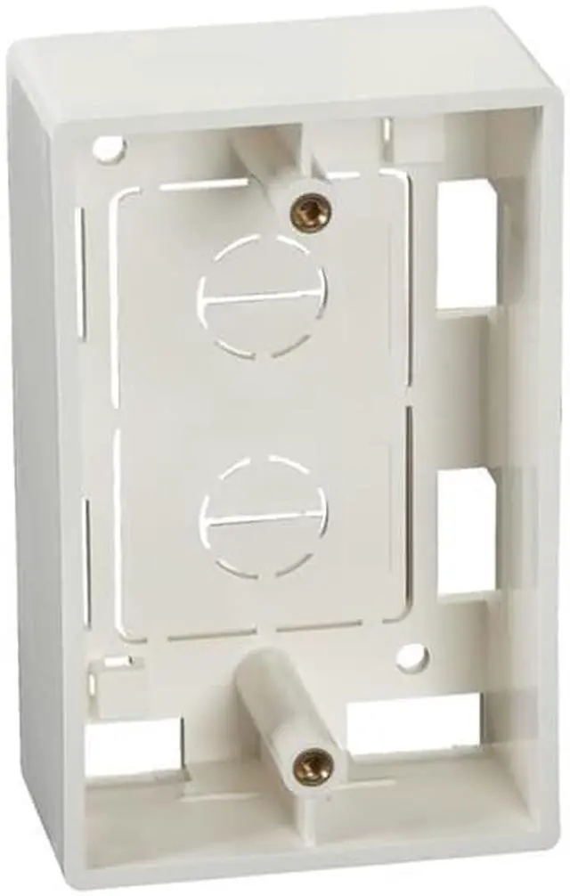 Alt view image 2 of 4 - SURFACE MOUNT BOX - SINGLE GANG, OFFICE WHITE, GSA, TAA