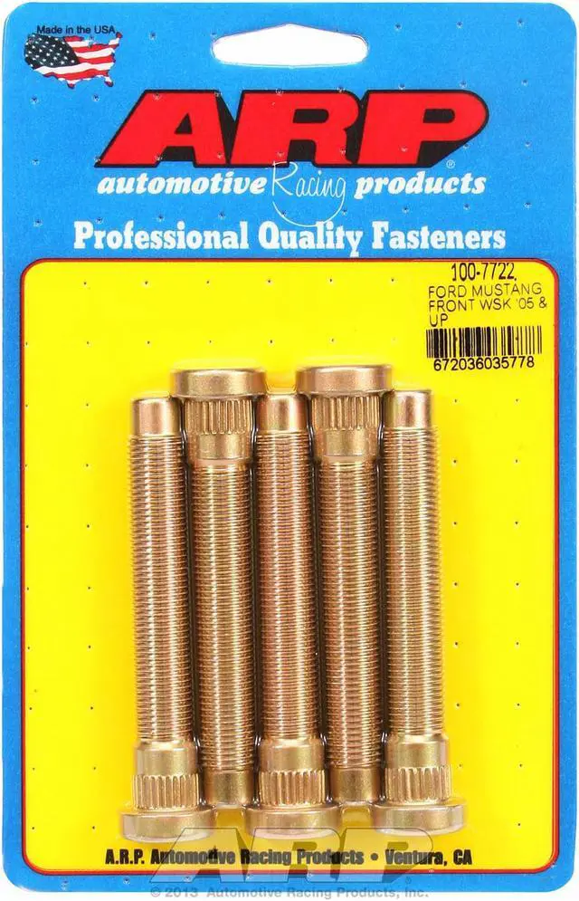 Alt view image 3 of 4 - arp 1007722 front wheel stud kit for ford 05