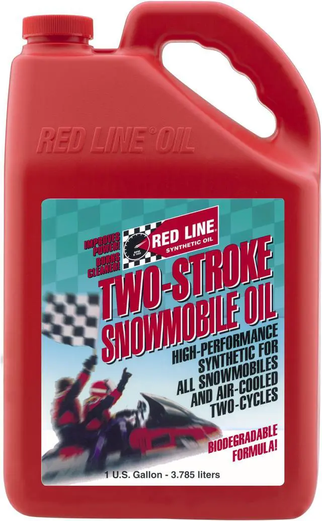 Alt view image 2 of 6 - Red Line RED41005 2-Stroke Snowmobile Oil - 1 Gallon Jug